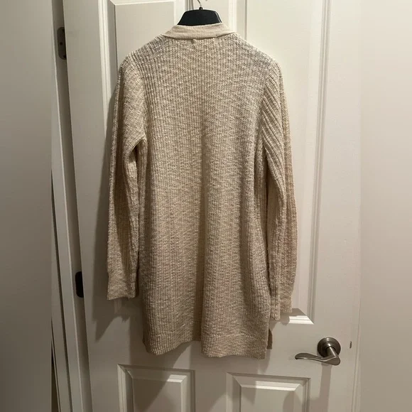 Beige Open-Front Cardigan - Picture 8 of 8